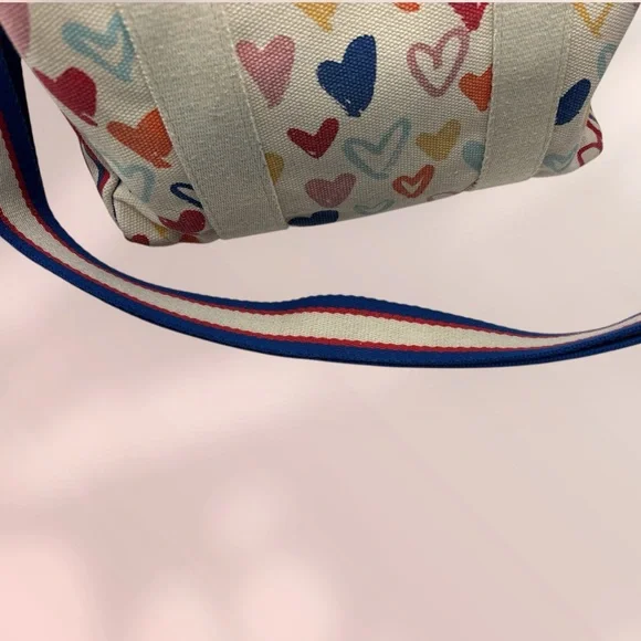 Brighton Red, White, & You Canvas Mini Tote EUC - Picture 6 of 9